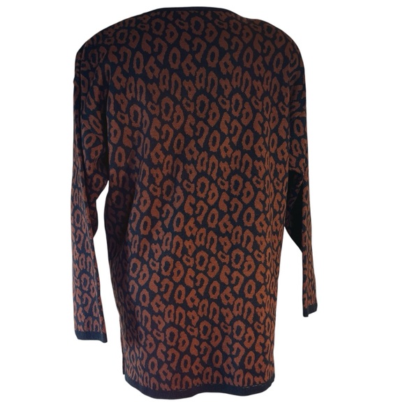 Prosperity Knitwear Vintage Leopard Print Tunic Sweater Size M Mobwife A… - Picture 3 of 6